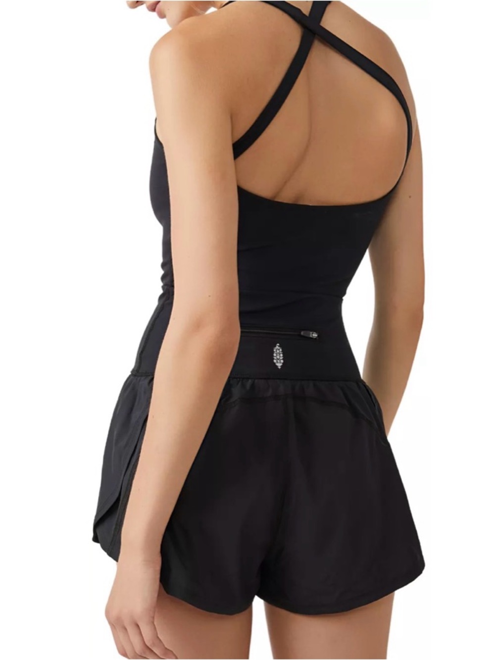 EUC FP Movement by Free People Black Runsie Romper - Picture 2 of 8